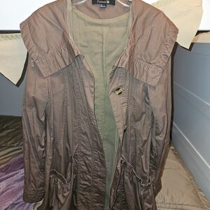 Forever 21 Women's Brown Trench Jacket